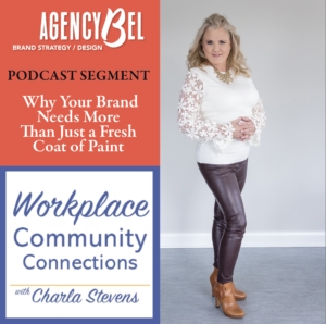 Rebranding isn’t just about changing your logo or updating your website—it’s about evolving your business in a way that aligns with your future aspirations. I recently had the pleasure of joining Charla Stevens on her podcast, Workplace Community Connections, to discuss why branding is much more than aesthetics—it’s a strategic process that sets businesses up for long-term success.